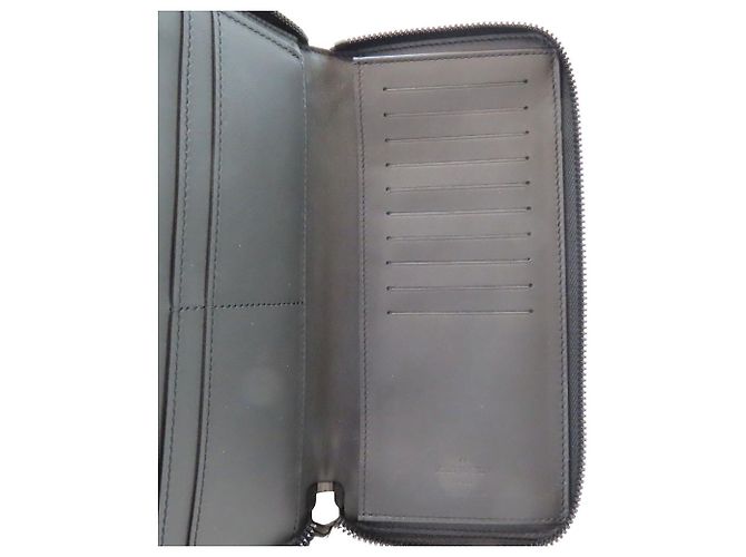 Louis Vuitton Zippy Wallet Vertical Monogram Long Wallet Black - view 10