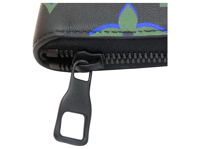 Louis Vuitton Zippy Wallet Vertical Monogram Long Wallet Black - view 5