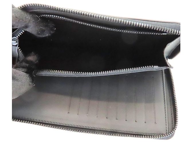 Louis Vuitton Zippy Wallet Vertical Monogram Long Wallet Black - view 7