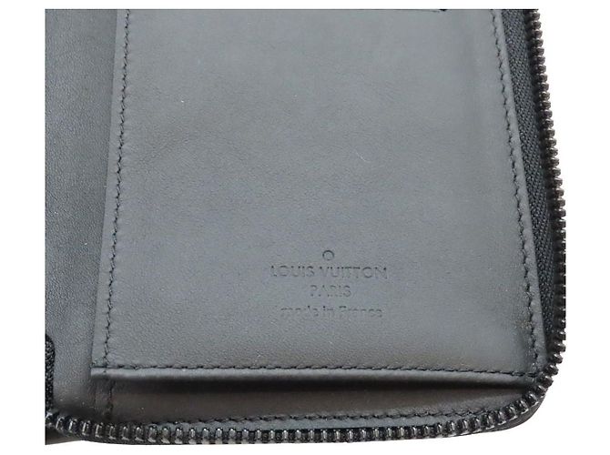 Louis Vuitton Zippy Wallet Vertical Monogram Long Wallet Black - view 8