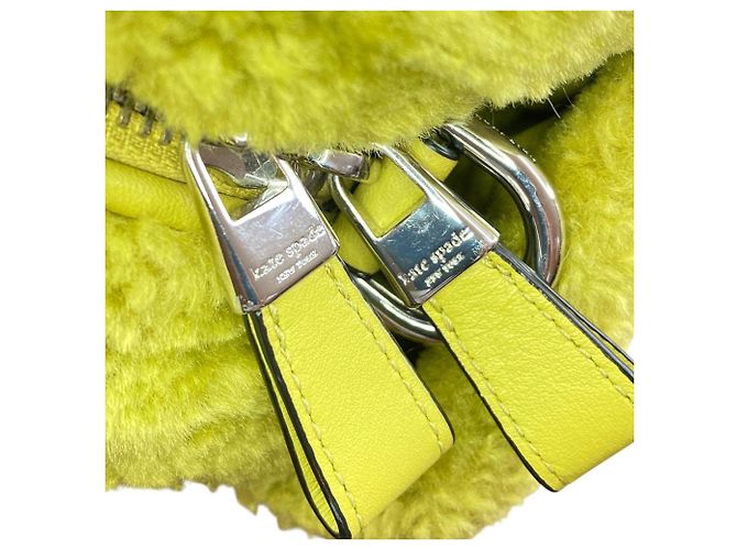 Borsa kate spade Apres Chic Faux Shearling Verde - vista 6