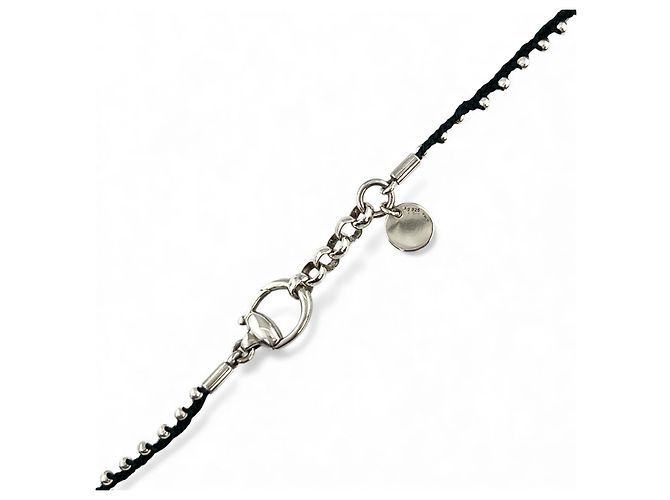 Collana Gucci Horsebit in argento 925 Nero - vista 4