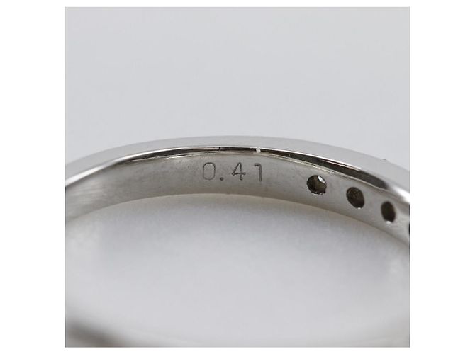 Autre Marque Pt900 Platin Diamant Halb Eternity Ring Silber - Ansicht 13