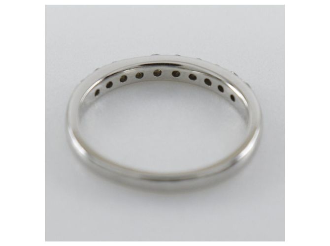 Autre Marque Pt900 Platin Diamant Halb Eternity Ring Silber - Ansicht 7