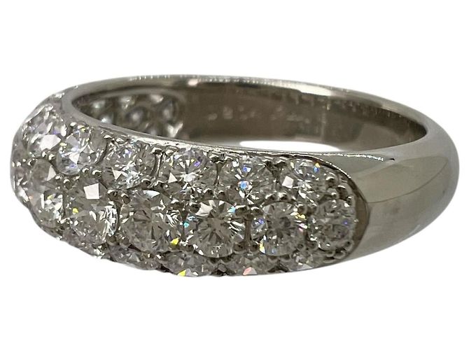 Autre Marque CHAR 71RB220 Platin-Diamantring aus Pt950 Silber - Ansicht 10