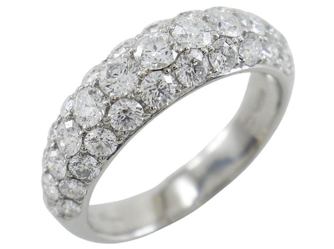 Autre Marque CHAR 71RB220 Platin-Diamantring aus Pt950 Silber - Ansicht 2