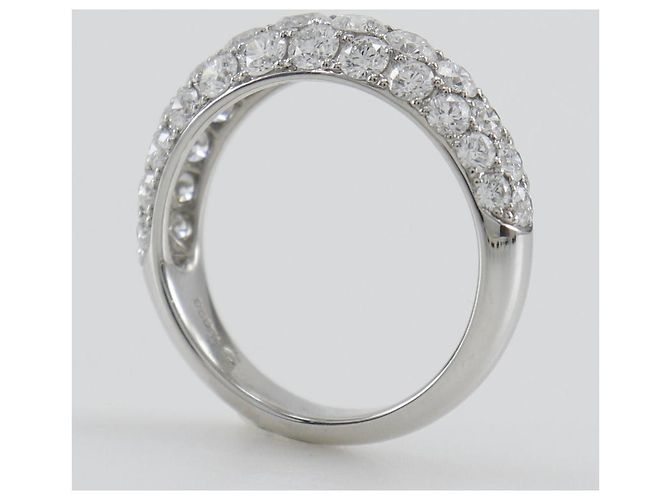 Autre Marque CHAR 71RB220 Platin-Diamantring aus Pt950 Silber - Ansicht 5