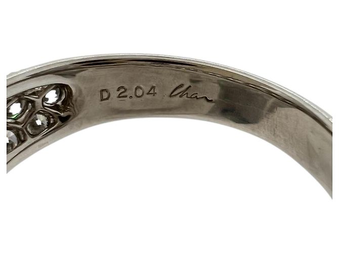 Autre Marque CHAR 71RB220 Platin-Diamantring aus Pt950 Silber - Ansicht 6