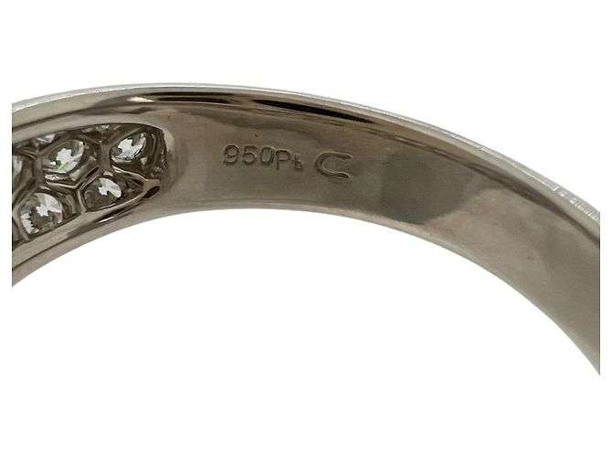 Autre Marque CHAR 71RB220 Platin-Diamantring aus Pt950 Silber - Ansicht 8