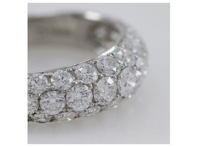 Autre Marque CHAR 71RB220 Platin-Diamantring aus Pt950 Silber - Ansicht 9