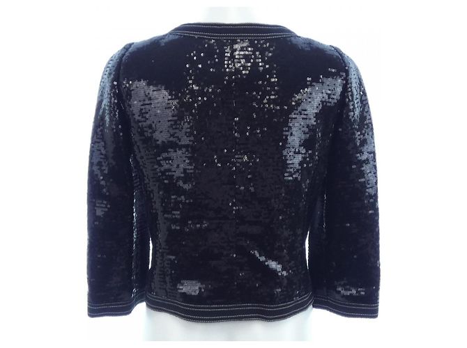 Chaqueta Chanel sin cuello Negro - vista 2
