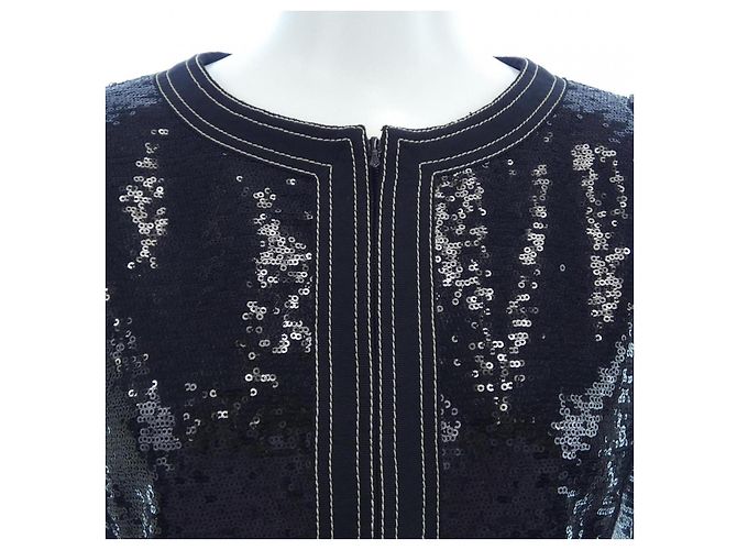 Chaqueta Chanel sin cuello Negro - vista 5
