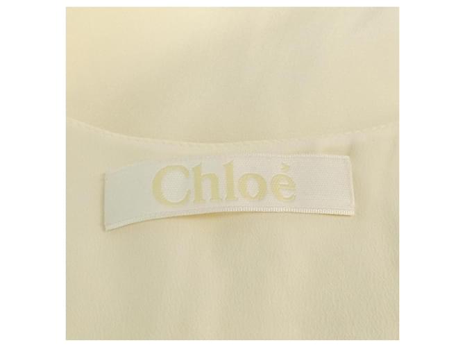 Chloé Top de seda 100% Chloe Blanco - vista 4