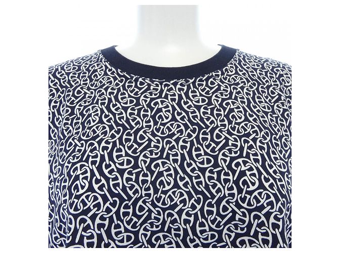 Hermès Camiseta Hermes T-shirt de algodón Negro Blanco - vista 5