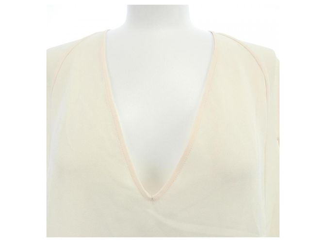 Top de seda Alexander McQueen Beige - vista 5