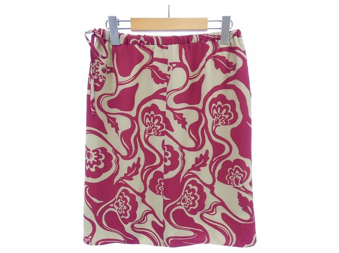 Falda Dries Van Noten Castaño Roja - vista 2