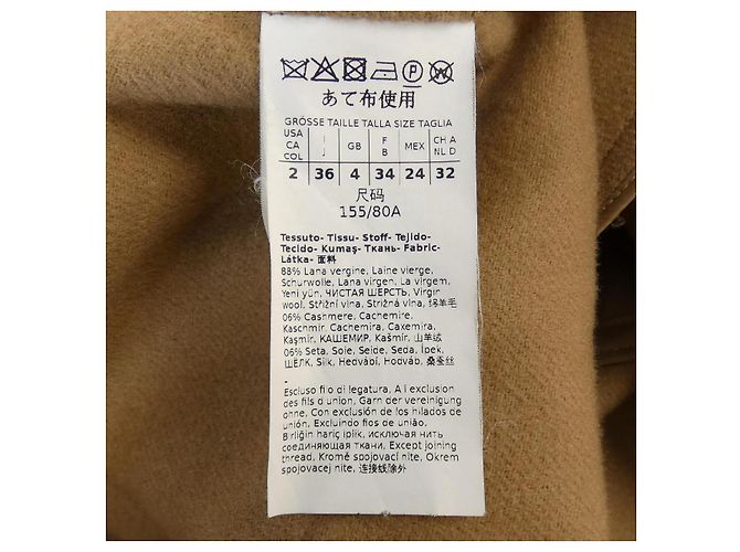 Abrigo de mezcla de cachemira Max Mara STUDIO Beige - vista 3