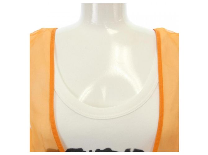 Top Len Lye Dries Van Noten Blanco Naranja - vista 5