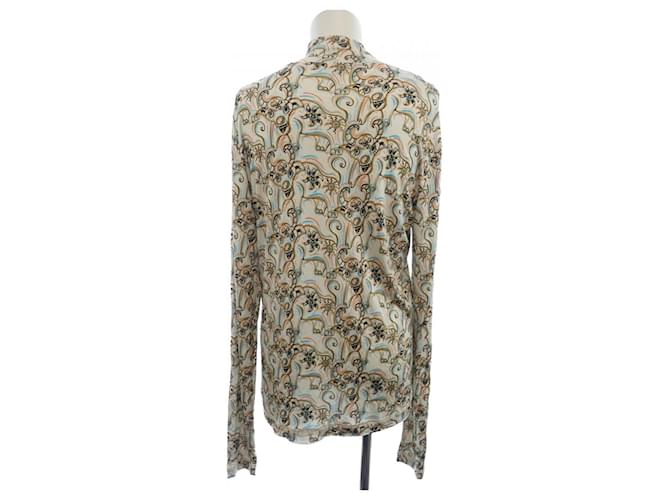 Top in cotone Dior Rosa Blu Beige - vista 2