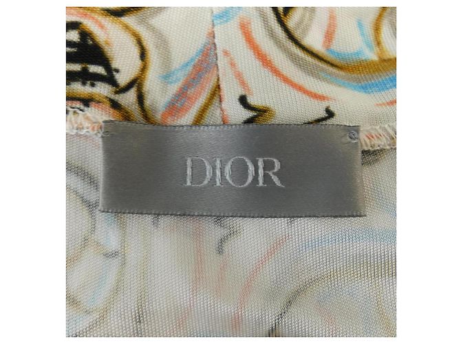Top in cotone Dior Rosa Blu Beige - vista 4