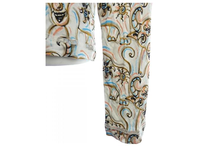 Top in cotone Dior Rosa Blu Beige - vista 6
