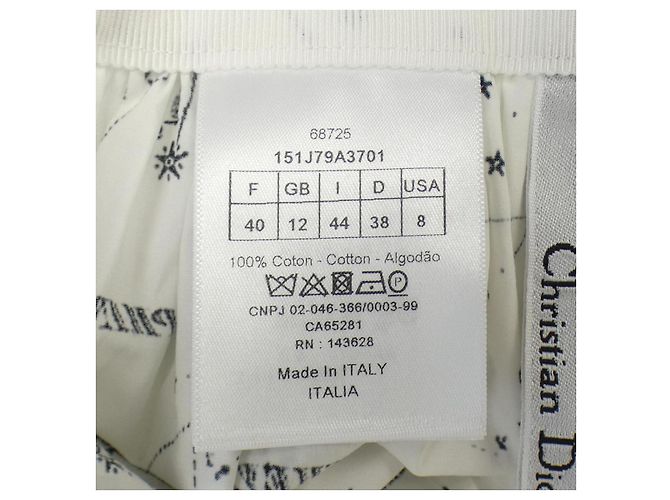 Falda Christian Dior Blanco - vista 3