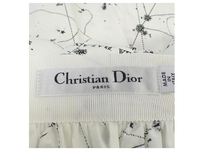 Falda Christian Dior Blanco - vista 4