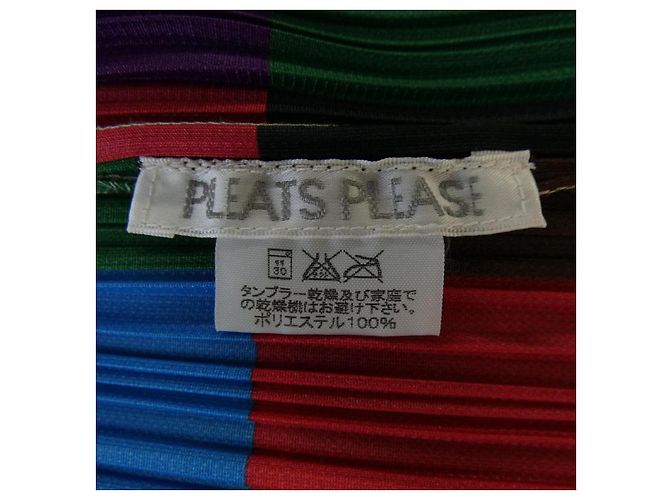 Autre Marque Cárdigan PLEATS PLEASE Roja Azul Verde - vista 3