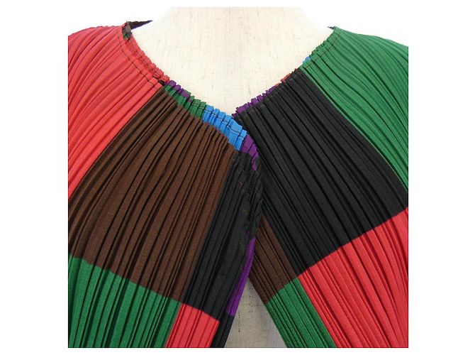 Autre Marque Cárdigan PLEATS PLEASE Roja Azul Verde - vista 4