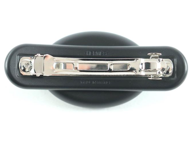 Hermès Acessório de cabelo Hermes Valletta Tri-Maion PM Preto - vista 2