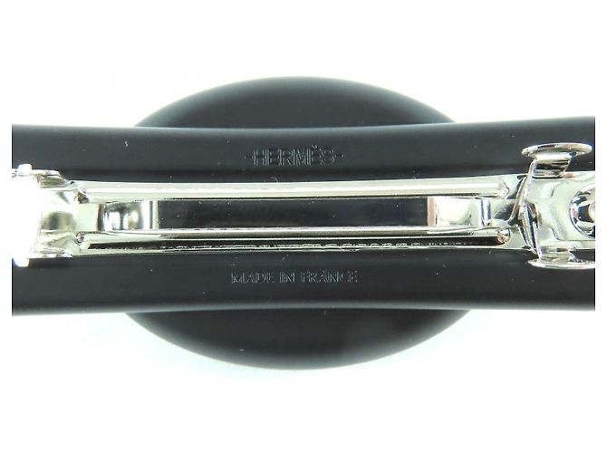 Hermès Acessório de cabelo Hermes Valletta Tri-Maion PM Preto - vista 5