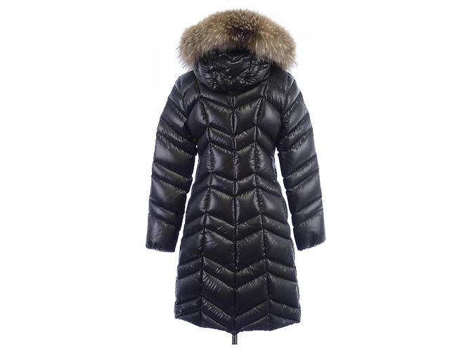 Abrigo Moncler FULMAR Blue Frost Fox Down Negro - vista 2