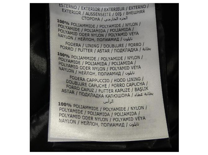 Abrigo Moncler FULMAR Blue Frost Fox Down Negro - vista 3