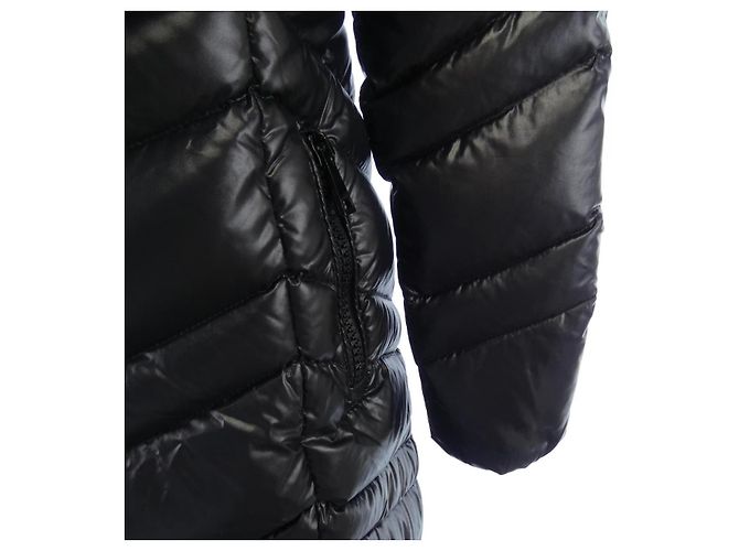 Abrigo Moncler FULMAR Blue Frost Fox Down Negro - vista 7