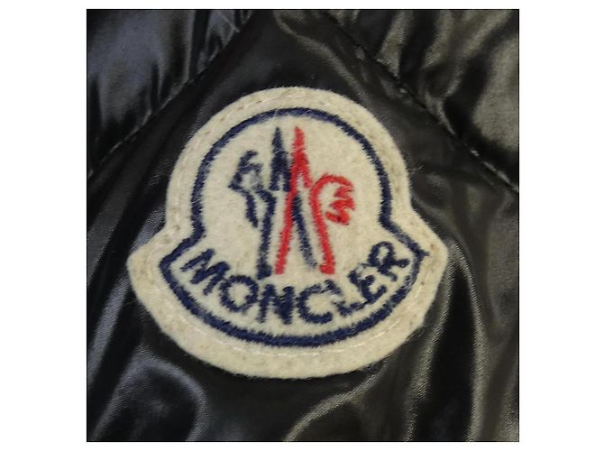 Abrigo Moncler FULMAR Blue Frost Fox Down Negro - vista 8