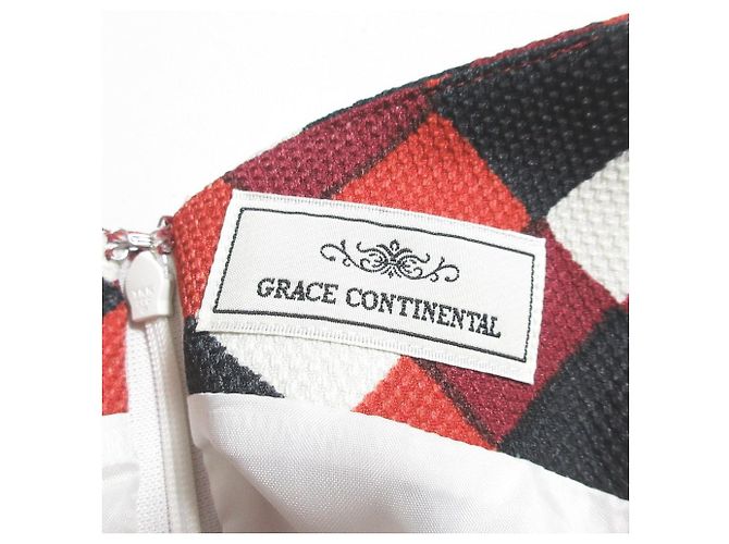 Autre Marque GRACE CONTINENTAL Kleid mit Karomuster Rot - Ansicht 5
