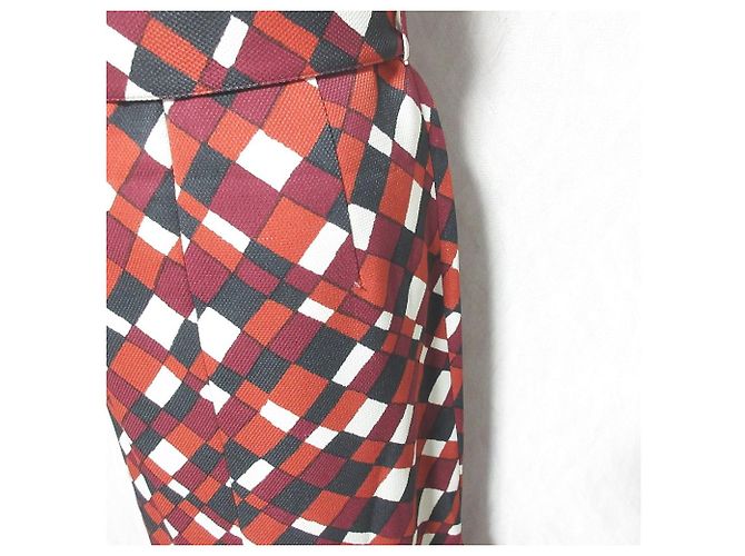 Autre Marque GRACE CONTINENTAL Kleid mit Karomuster Rot - Ansicht 9