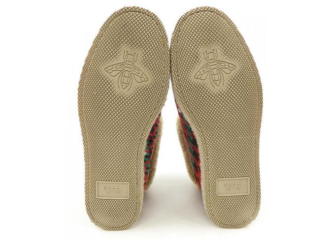 Stivali Gucci Rosso Beige Verde - vista 4