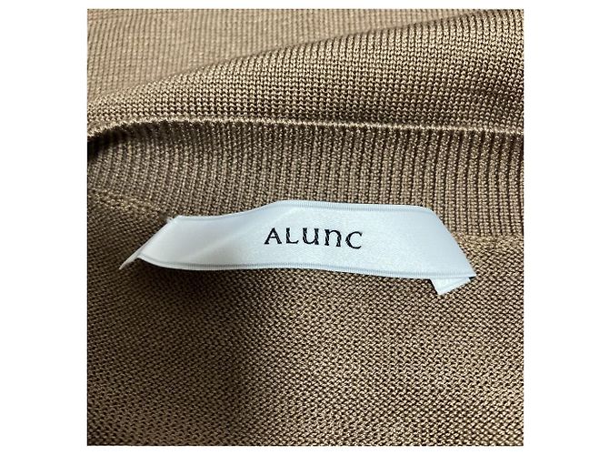 Autre Marque Pinky&Dianne Strickoberteil aus Seide Braun - Ansicht 5