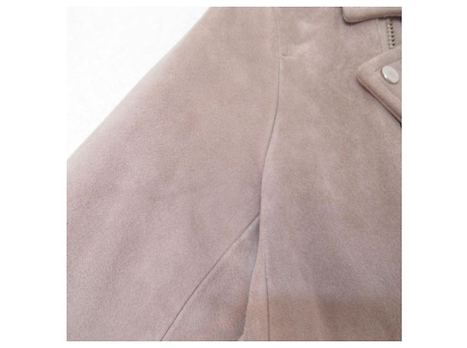 Autre Marque Chaqueta Rider de ante de cabra IENA Beige - vista 4