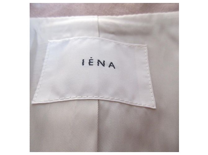 Autre Marque Chaqueta Rider de ante de cabra IENA Beige - vista 7