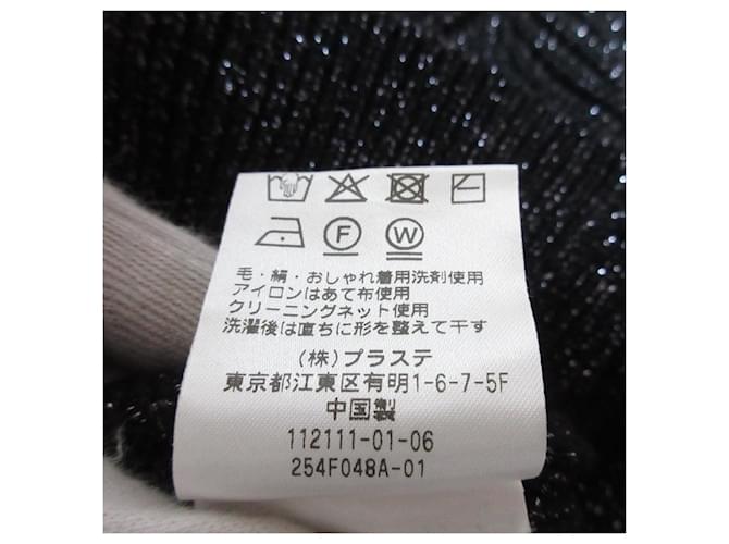 Autre Marque PLST Strickpullover mit Metallic-Effekt Schwarz - Ansicht 9