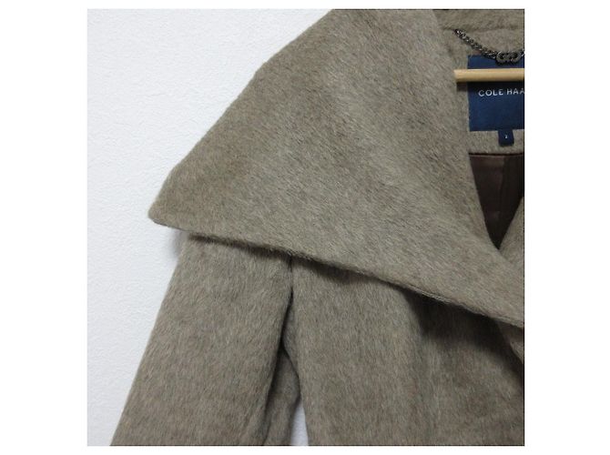 Autre Marque Abrigo de alpaca con cuello grande de Cole Haan Beige - vista 7