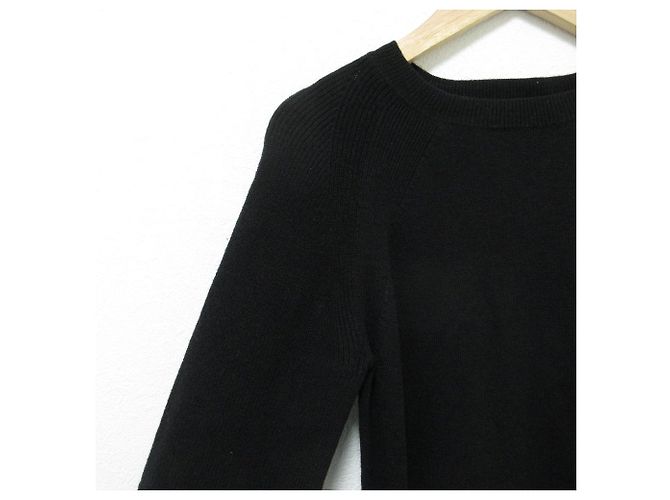 Autre Marque All Saints Candice Strickkleid mit Ärmeln Schwarz - Ansicht 4