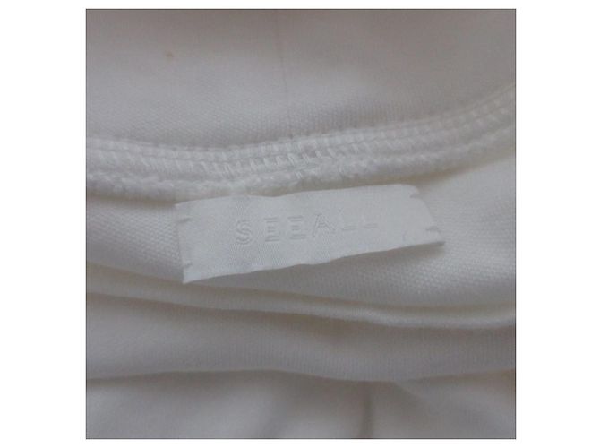 Autre Marque Top a collo alto e maniche lunghe SEEALL Bianco - vista 7
