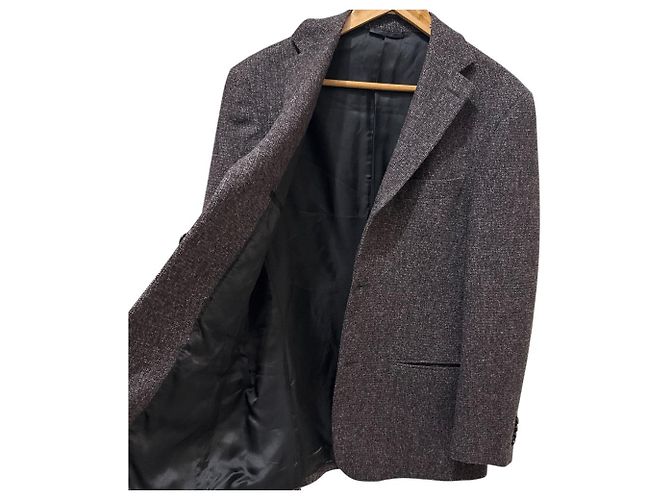 Autre Marque Chaqueta entallada de botonadura sencilla PIOMBO Castaño - vista 3