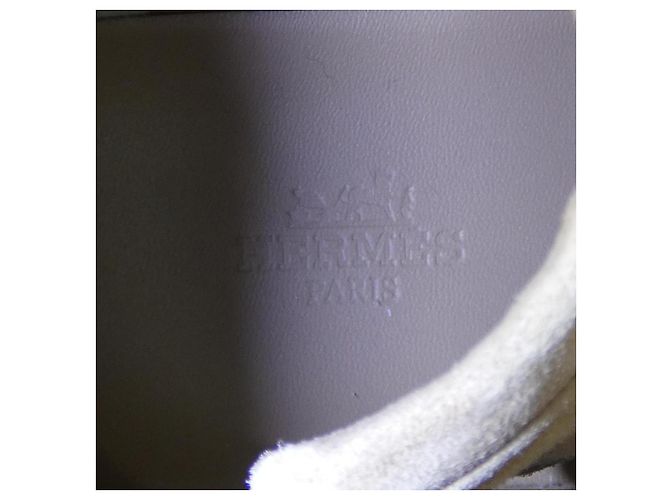 Hermès Stivaletti Itineraire in pelle di vitello scamosciata Chevre Hermes Beige - vista 6