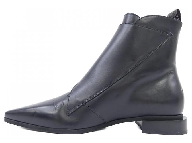 Louis Vuitton Lederstiefel Schwarz - Ansicht 2