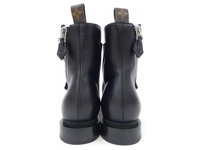 Louis Vuitton Lederstiefel Schwarz - Ansicht 5