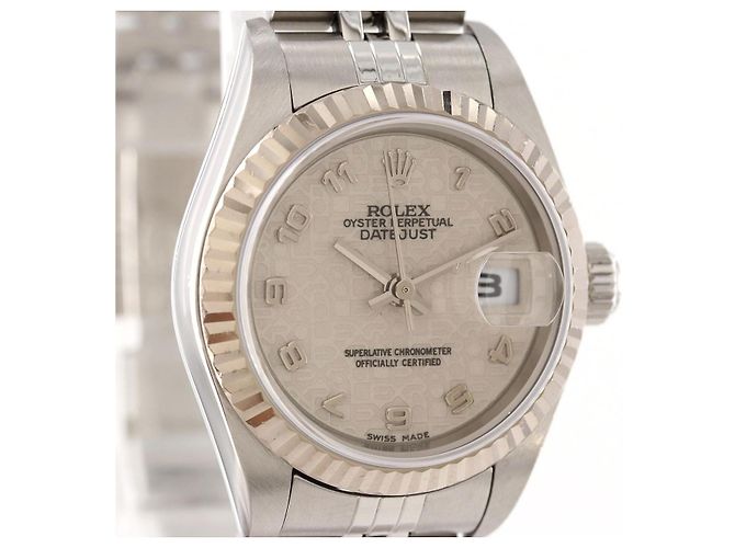 Rolex Datejust Edelstahl x Weißgold Beige - Ansicht 7